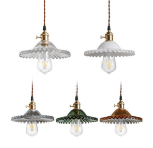 Exotic Vintage Glass Pendant Light