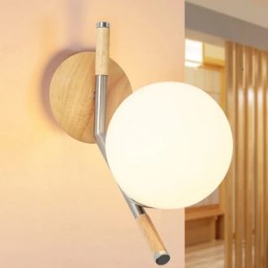 AQUEENA Globe Wall Lamp
