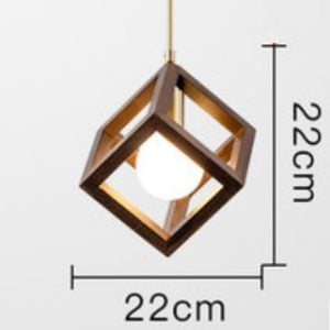 CUBIC Wooden Pendant Light