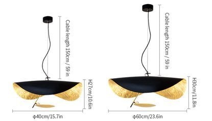 Lederam Manta Pendant / Ceiling light