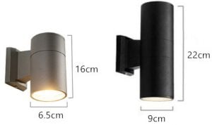 Cylinder Outdoor LED Wall Light