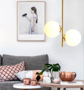 Opal Glass Ball Pendant Light