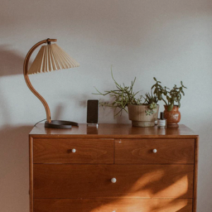 Vintage Corrugated Table Light