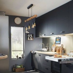 TOWNSHEND 4 Light Wooden Pendant