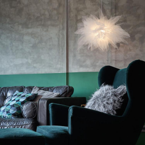 LED White Cotton Pendant Lamp