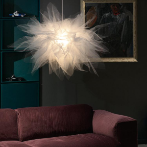 LED White Cotton Pendant Lamp
