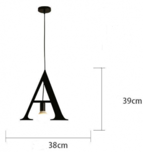 Alphabet Pendant Light