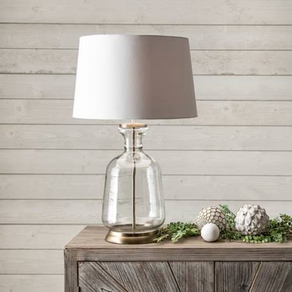 Emma Clear Glass Table Lamp