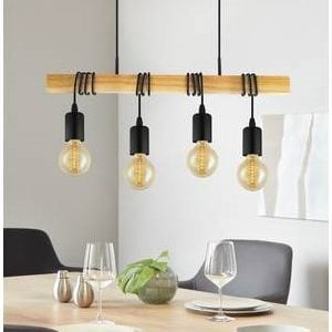 TOWNSHEND 4 Light Wooden Pendant
