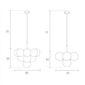Grape Globe LED Pendant Lamp
