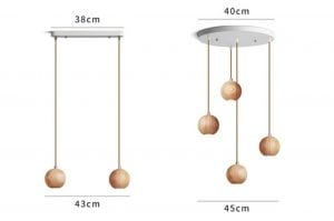 Ball Wooden Pendant Light