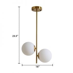 Opal Glass Ball Pendant Light
