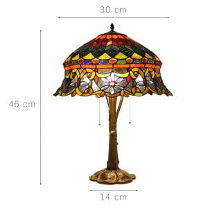 Painted Glass Table Light