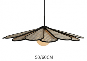 Japanese Wabi-sabi Rattan Pendant Light