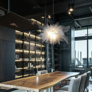 LED White Cotton Pendant Lamp