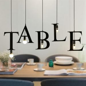 Alphabet Pendant Light