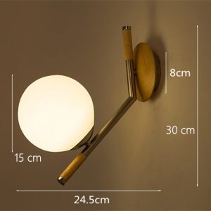 AQUEENA Globe Wall Lamp