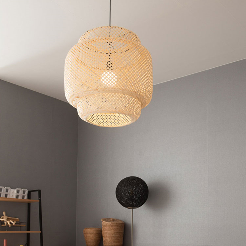 Inn Rattan Pastoral Zen Pendant Light