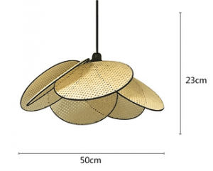 Japanese Wabi-sabi Rattan Pendant Light