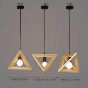SIMIG Geometric Woody Pendant Lamp