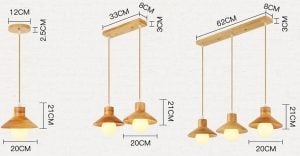 KOO Wooden Pendant Light