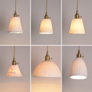 Ceramic Brass Pendant Series