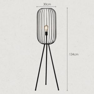 Stripe Cage Floor Lamp