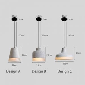 DELIA Cement Pendant Light