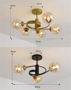 Globe Combination LED Pendant Lamp