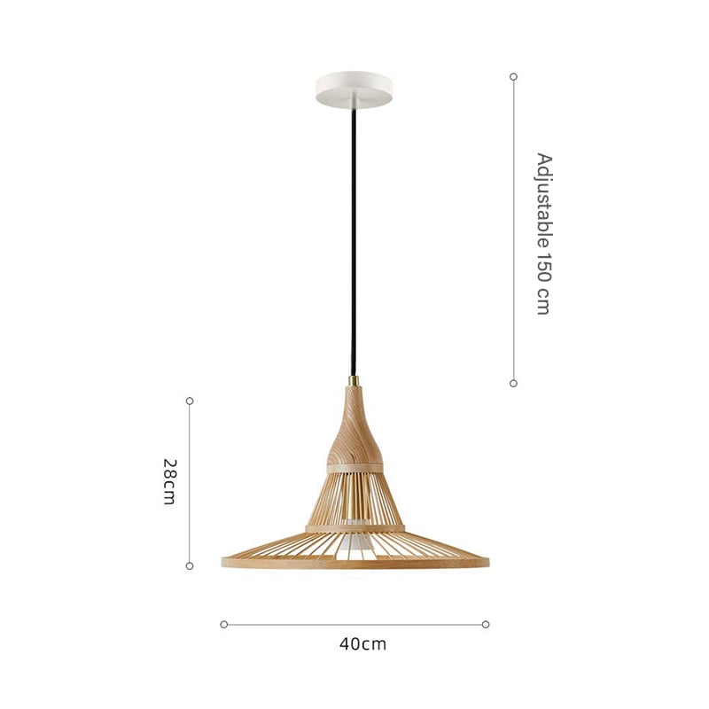 Straw Hat Art Pendant Light