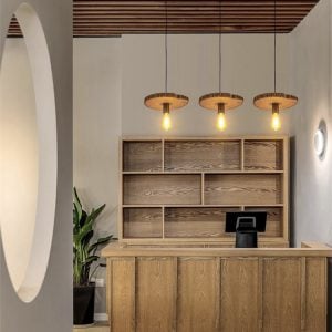 Annulus Wooden Pendant Light